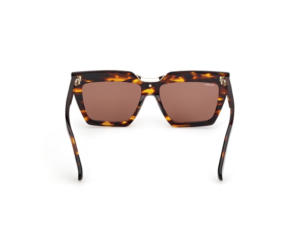 Occhiali da sole MaxMara Spark-7 MM0137 (52E) colore avana scura forma rettangolare lenti marrone