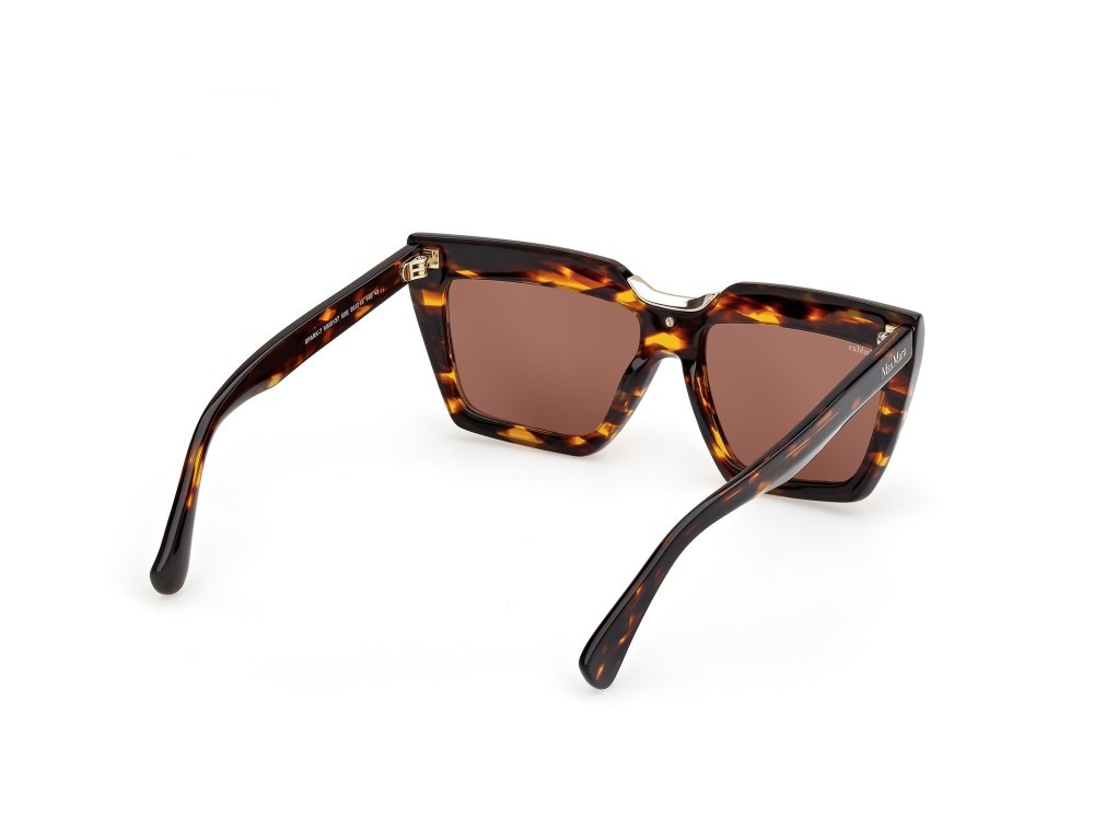 Occhiali da sole MaxMara Spark-7 MM0137 (52E) colore avana scura forma rettangolare lenti marrone