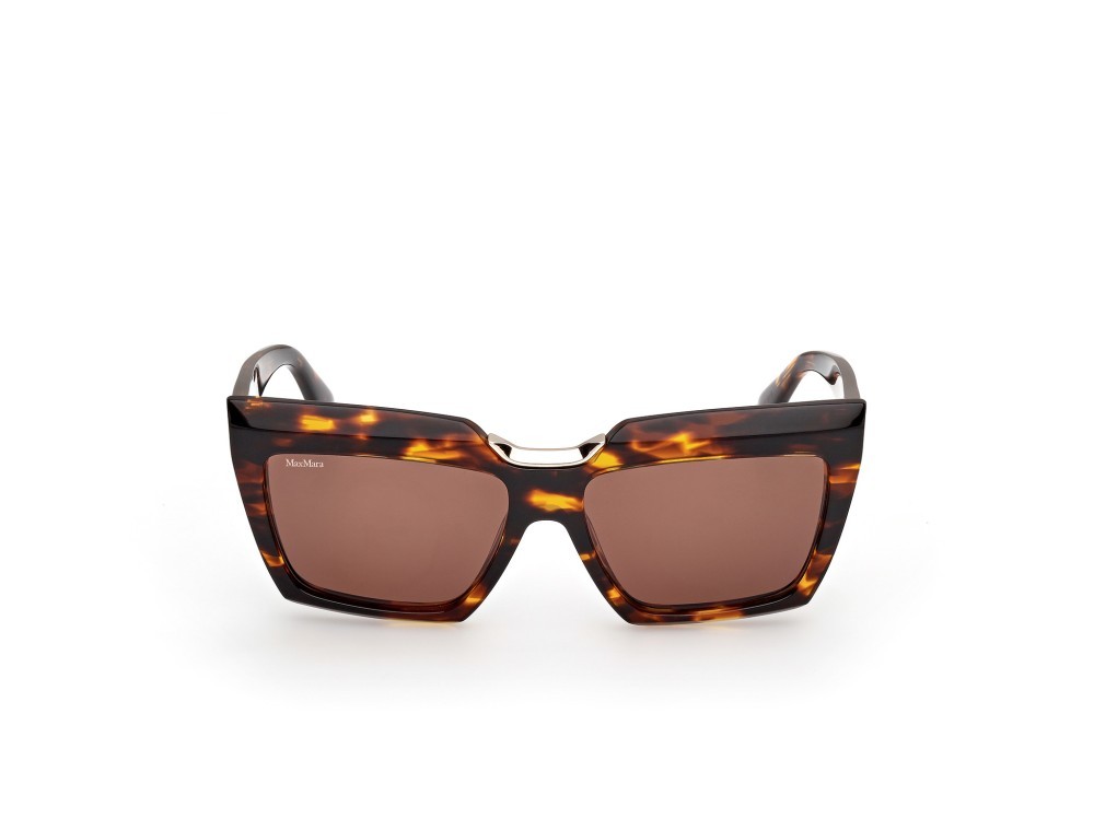 Occhiali da sole MaxMara Spark-7 MM0137 (52E) colore avana scura forma rettangolare lenti marrone