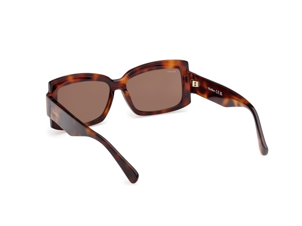 Occhiali da sole MaxMara Lee-3 MM0140 (52E) colore avana scura  forma rettangolare lenti marrone