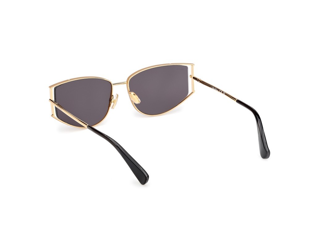Occhiali da sole MaxMara Menton-3 MM0141 (30A) colore oro endura lucido forma cat eye lenti fumo