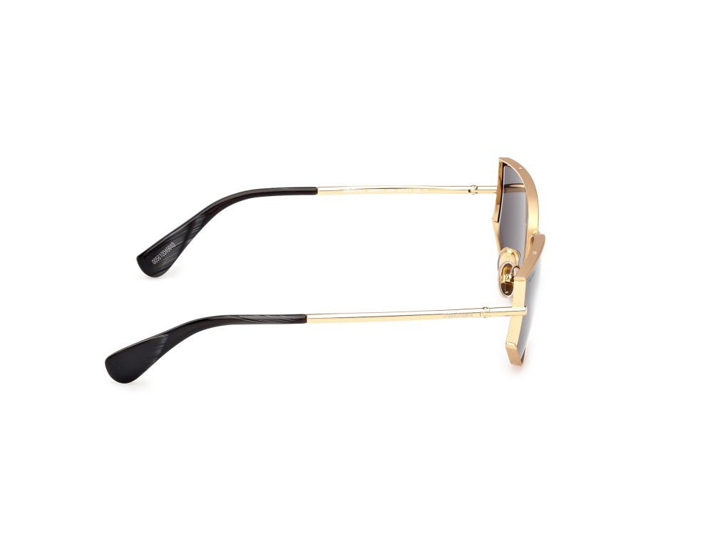 Occhiali da sole MaxMara Menton-3 MM0141 (30A) colore oro endura lucido forma cat eye lenti fumo