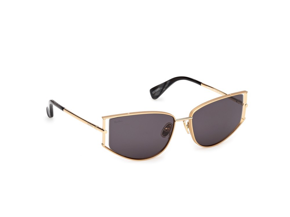 Occhiali da sole MaxMara Menton-3 MM0141 (30A) colore oro endura lucido forma cat eye lenti fumo