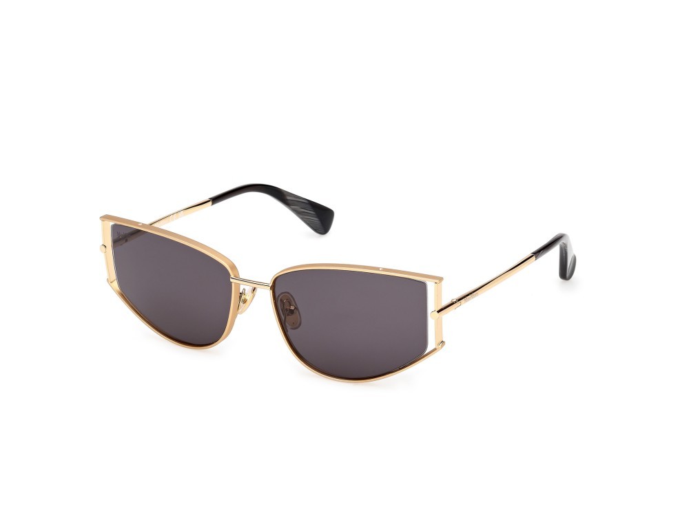 Occhiali da sole MaxMara Menton-3 MM0141 (30A) colore oro endura lucido forma cat eye lenti fumo