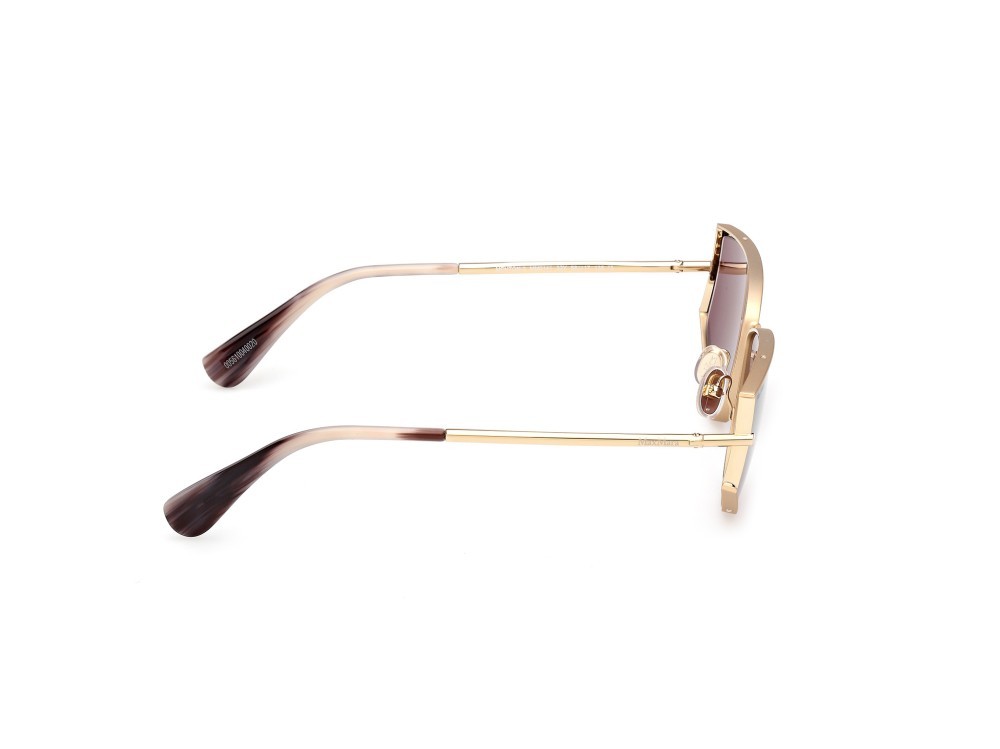 Occhiali da sole MaxMara Menton-3 MM0141 (32Y) colore oro pallido lucido forma cat eye lenti viola
