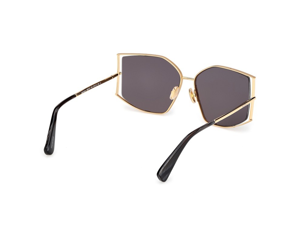 Occhiali da sole MaxMara Menton-4 MM0142 (30A) colore oro endura lucido forma cat eye lenti fumo