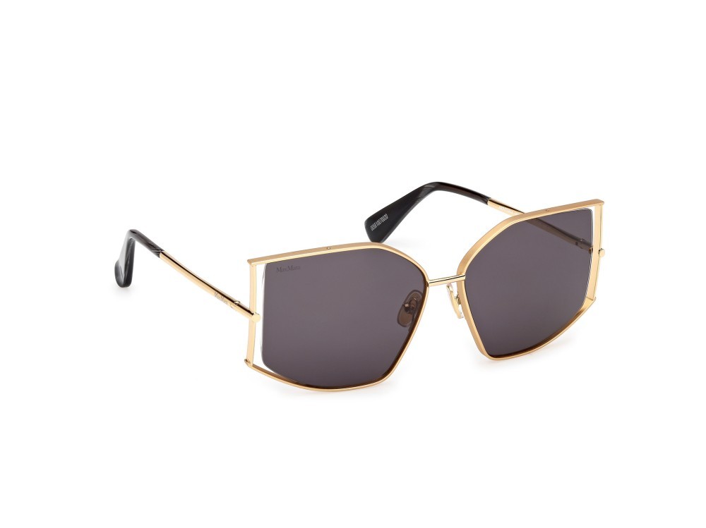 Occhiali da sole MaxMara Menton-4 MM0142 (30A) colore oro endura lucido forma cat eye lenti fumo