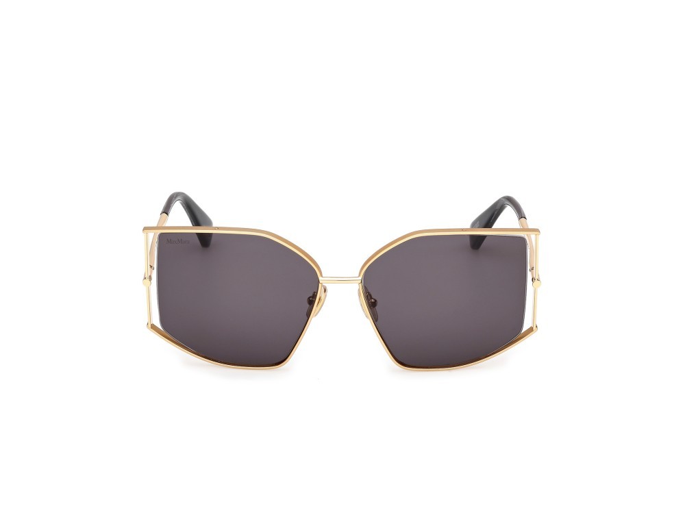 Occhiali da sole MaxMara Menton-4 MM0142 (30A) colore oro endura lucido forma cat eye lenti fumo