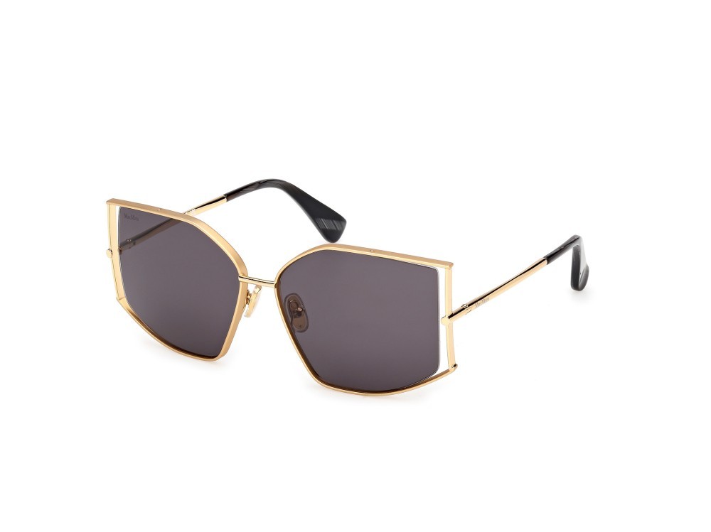 Occhiali da sole MaxMara Menton-4 MM0142 (30A) colore oro endura lucido forma cat eye lenti fumo
