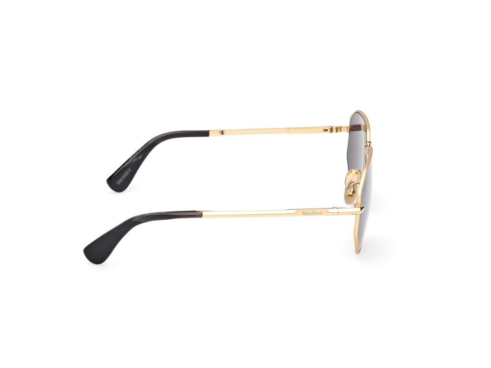 Occhiali da sole MaxMara Miller-4 MM0143 (30A) colore oro endura lucido forma navigator lenti fumo