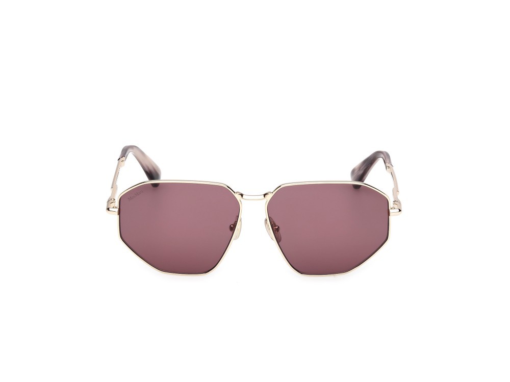 Occhiali da sole MaxMara Miller-4 MM0143 (32Y) colore oro pallido lucido  forma navigator lenti viola