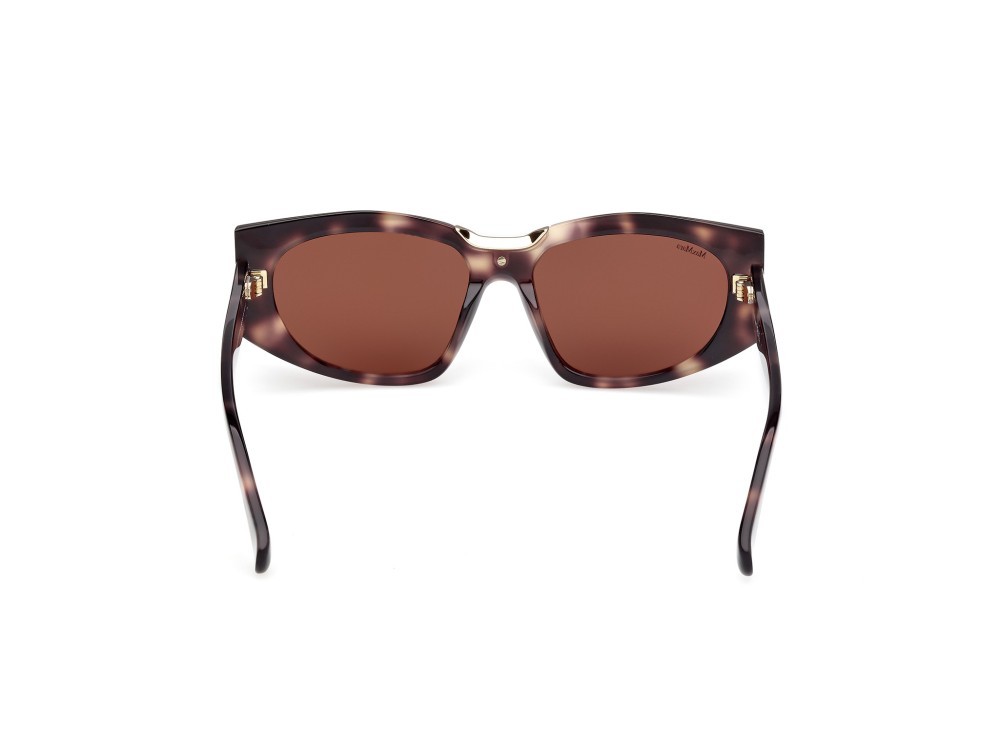 Occhiali da sole MaxMara Spark-8 MM0144 (55E) colore avana colorata forma rettangolare lenti marrone