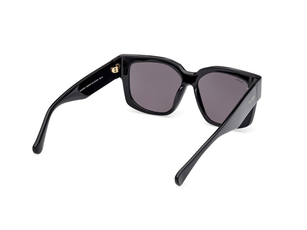 Occhiali da sole MaxMara Glimpse-7 MM0145 (01A) colore nero lucido forma quadrato lenti fumo