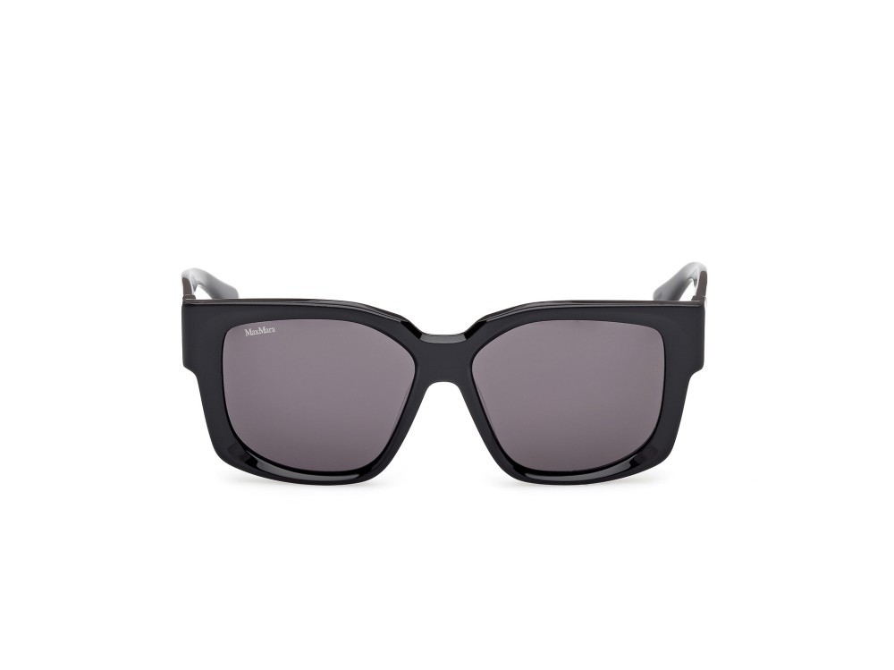 Occhiali da sole MaxMara Glimpse-7 MM0145 (01A) colore nero lucido forma quadrato lenti fumo
