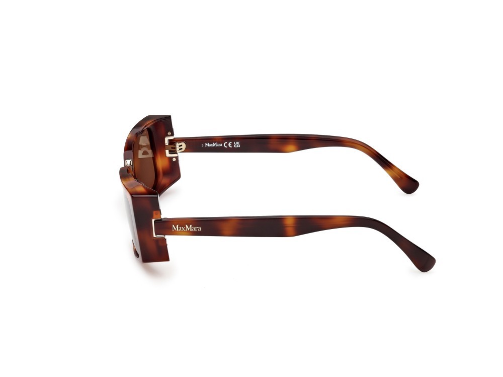 Occhiali da sole MaxMara Spark9 MM0159 (52E) colore  avana scura forma rettangolare lenti marrone