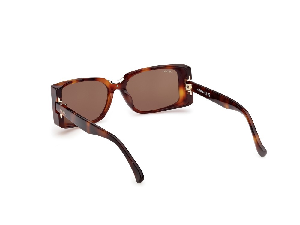 Occhiali da sole MaxMara Spark9 MM0159 (52E) colore  avana scura forma rettangolare lenti marrone