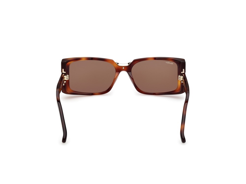 Occhiali da sole MaxMara Spark9 MM0159 (52E) colore  avana scura forma rettangolare lenti marrone