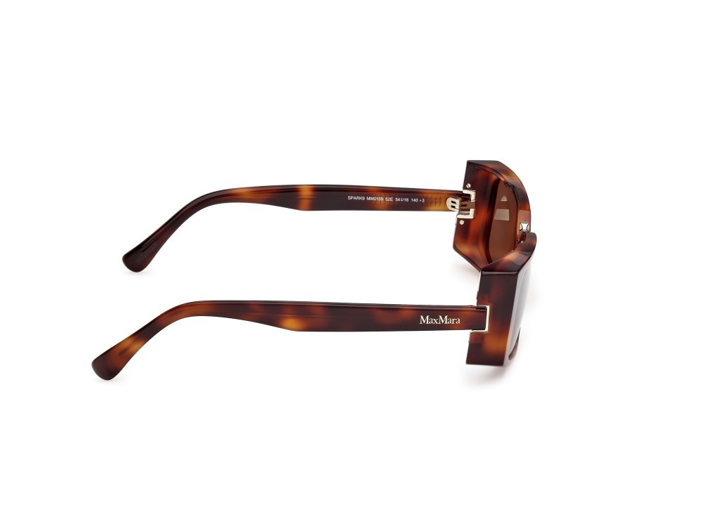 Occhiali da sole MaxMara Spark9 MM0159 (52E) colore  avana scura forma rettangolare lenti marrone