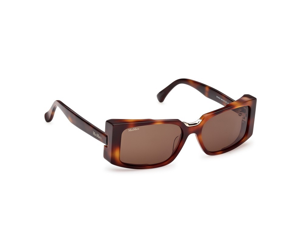 Occhiali da sole MaxMara Spark9 MM0159 (52E) colore  avana scura forma rettangolare lenti marrone