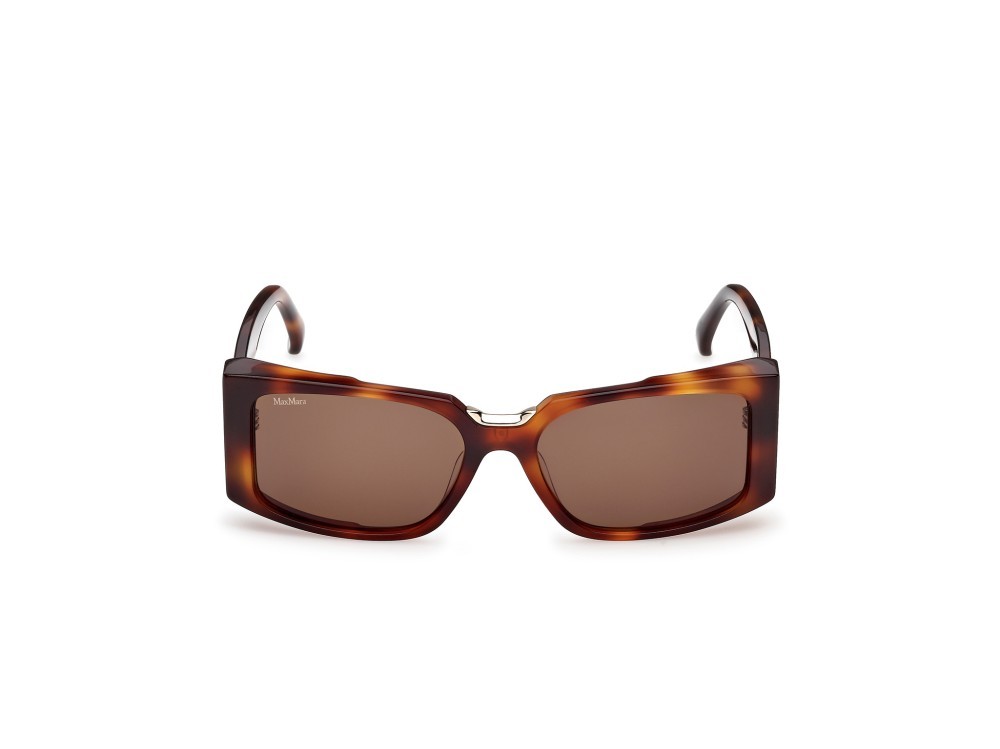 Occhiali da sole MaxMara Spark9 MM0159 (52E) colore  avana scura forma rettangolare lenti marrone