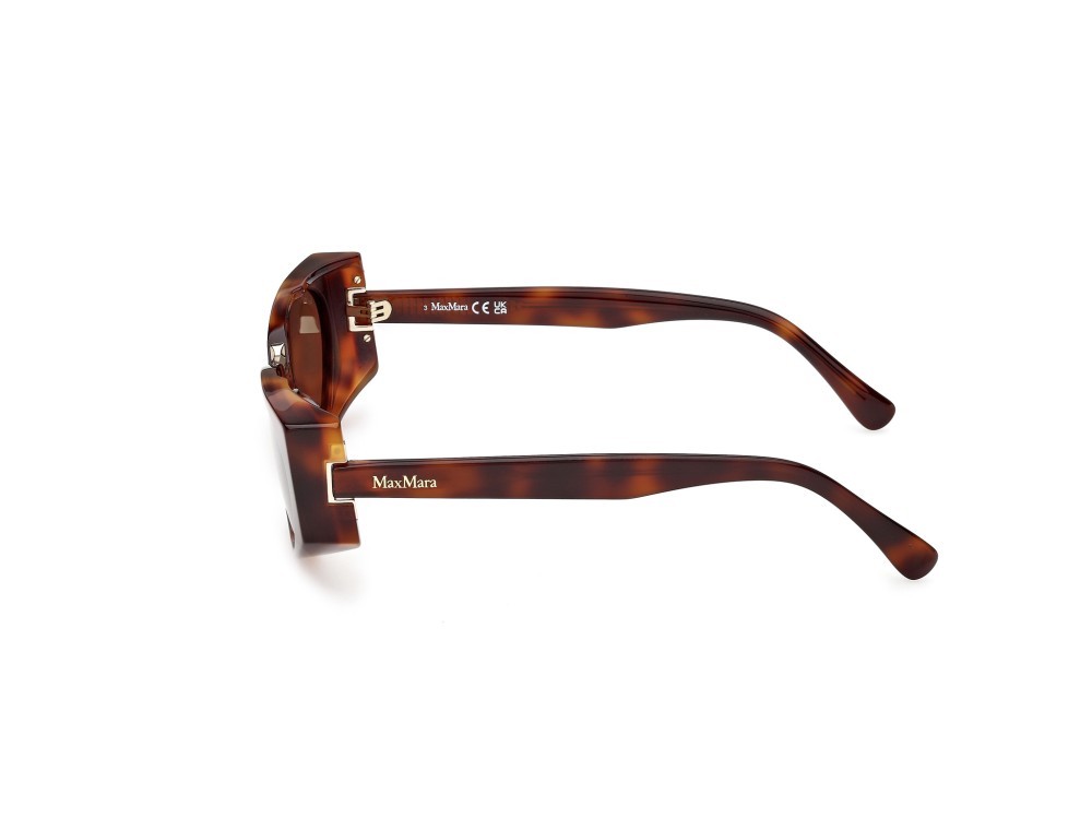 Occhiali da sole MaxMara Spark10 MM0160 (52E) colore avana scura forma ovale lenti marrone