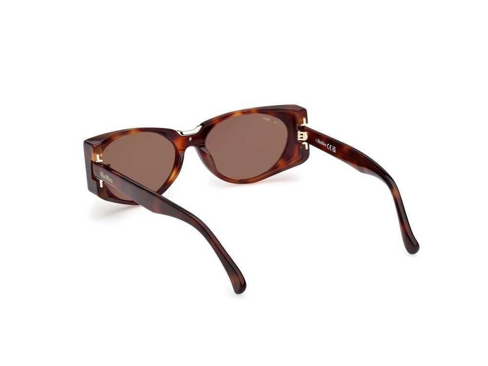 Occhiali da sole MaxMara Spark10 MM0160 (52E) colore avana scura forma ovale lenti marrone