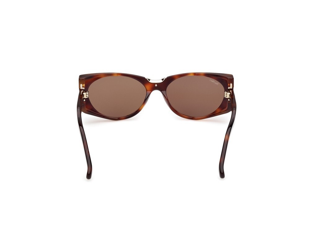 Occhiali da sole MaxMara Spark10 MM0160 (52E) colore avana scura forma ovale lenti marrone