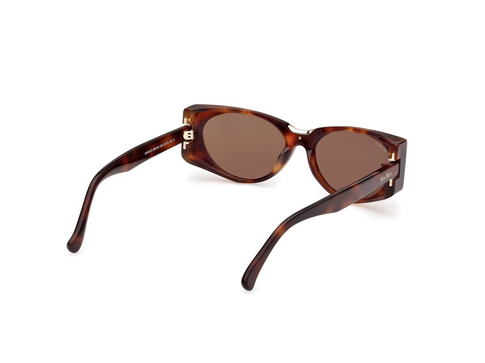 Occhiali da sole MaxMara Spark10 MM0160 (52E) colore avana scura forma ovale lenti marrone