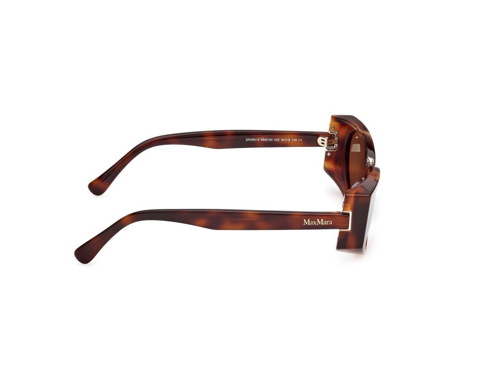 Occhiali da sole MaxMara Spark10 MM0160 (52E) colore avana scura forma ovale lenti marrone