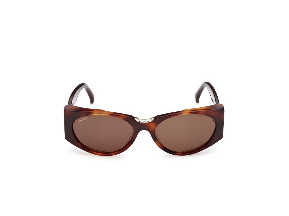 Occhiali da sole MaxMara Spark10 MM0160 (52E) colore avana scura forma ovale lenti marrone