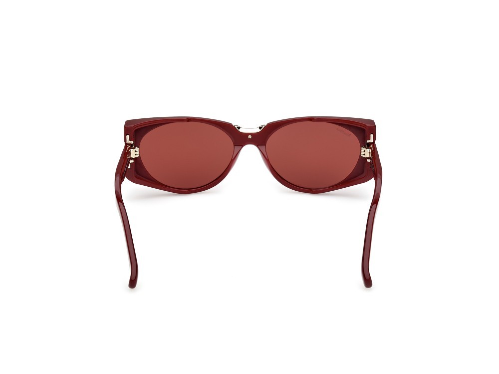 Occhiali da sole MaxMara Spark10 MM0160 (69S) colore bordeaux lucido forma ovale lenti bordeaux 
