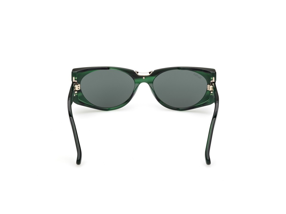 Occhiali da sole MaxMara Spark10 MM0160 (96N) colore corno verde  forma ovale lenti verde