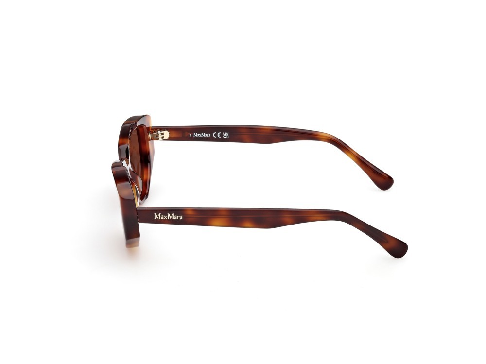 Occhiali da sole MaxMara Lee4 MM0161 (52E) colore avana scura  forma cat eye lenti marrone