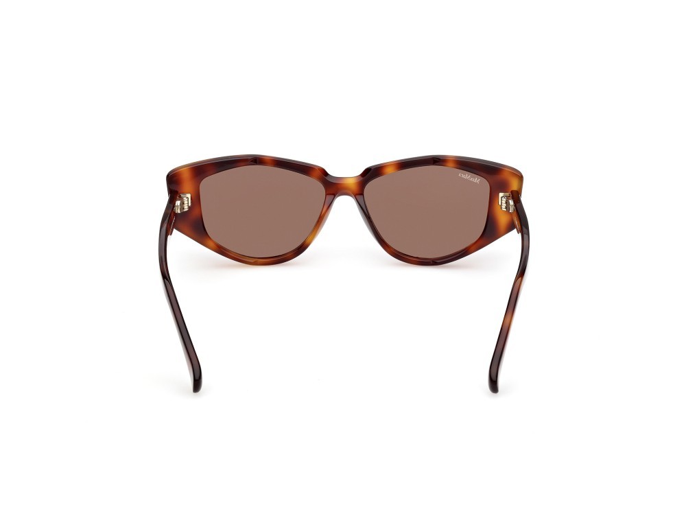 Occhiali da sole MaxMara Lee4 MM0161 (52E) colore avana scura  forma cat eye lenti marrone