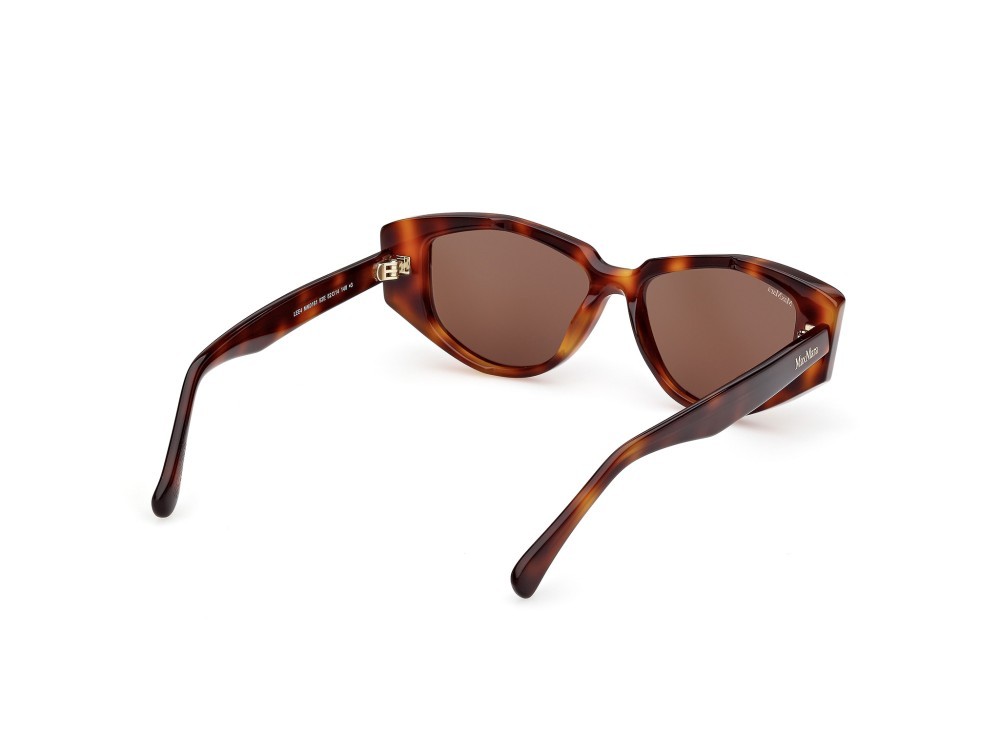 Occhiali da sole MaxMara Lee4 MM0161 (52E) colore avana scura  forma cat eye lenti marrone