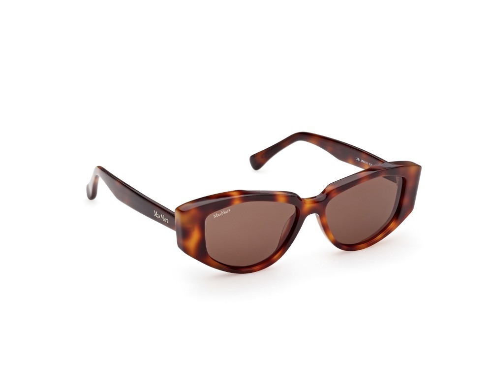 Occhiali da sole MaxMara Lee4 MM0161 (52E) colore avana scura  forma cat eye lenti marrone