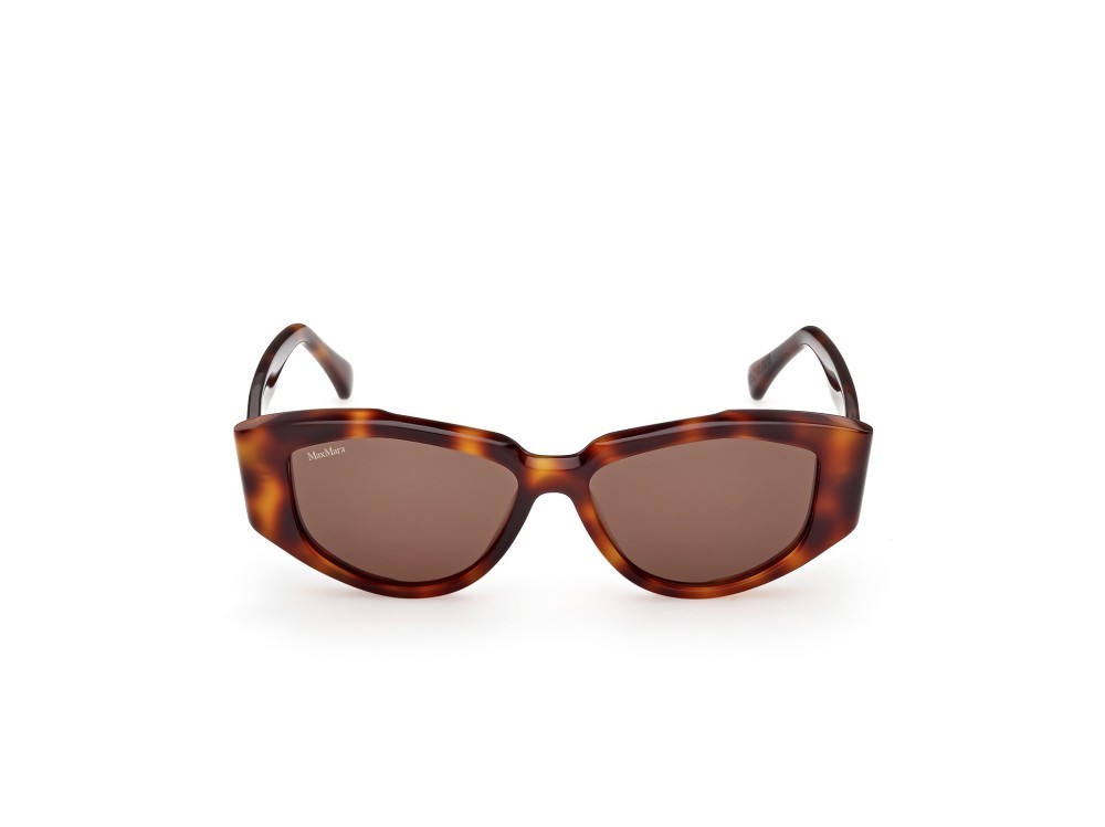Occhiali da sole MaxMara Lee4 MM0161 (52E) colore avana scura  forma cat eye lenti marrone