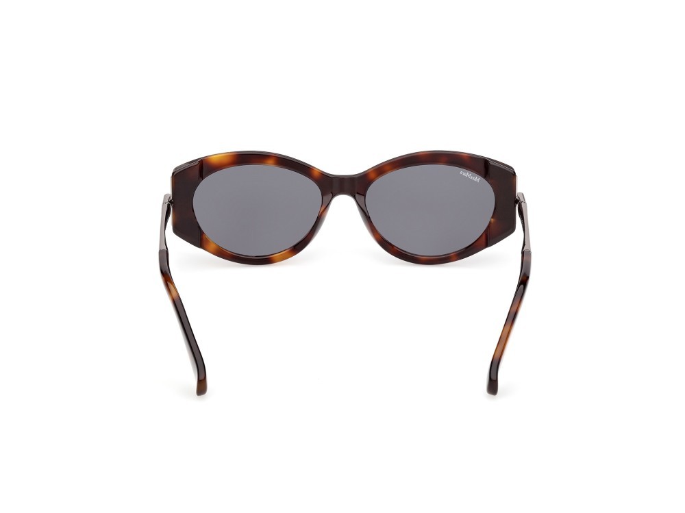 Occhiali da sole MaxMara Roquebrune1 MM0167 (52A) colore avana scura / rutenio chiaro lucido forma ovale lenti fumo