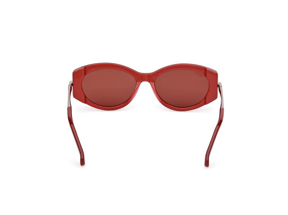 Occhiali da sole MaxMara Roquebrune1 MM0167 (69S) colore  bordeaux lucido / bronzo scuro lucido forma ovale lenti bordeaux