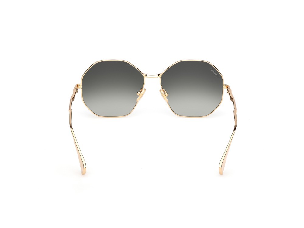 Occhiali da sole MaxMara Miller MM0168 (30P) colore oro endura lucido forma geometrico lenti verde sfumato