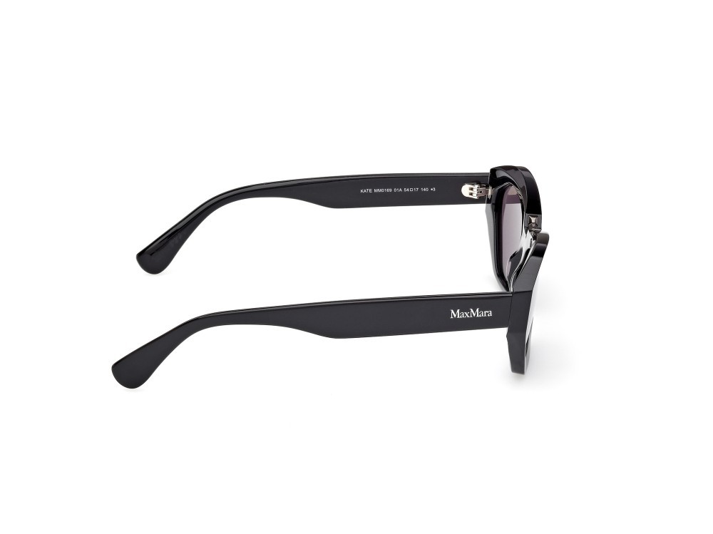 Occhiali da sole MaxMara Kate MM0169 (01A) colore nero lucido  forma geometrico lenti fumo