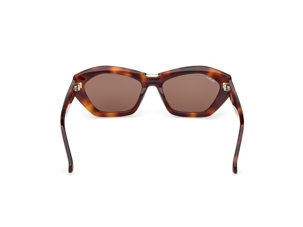 Occhiali da sole MaxMara Kate MM0169 (52E) colore avana scura forma geometrico lenti marrone