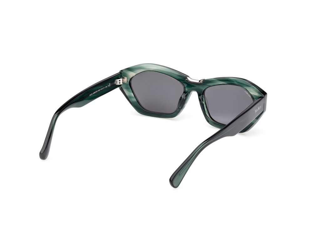Occhiali da sole MaxMara Kate MM0169 (98A) colore corno verde forma geometrico lenti fumo