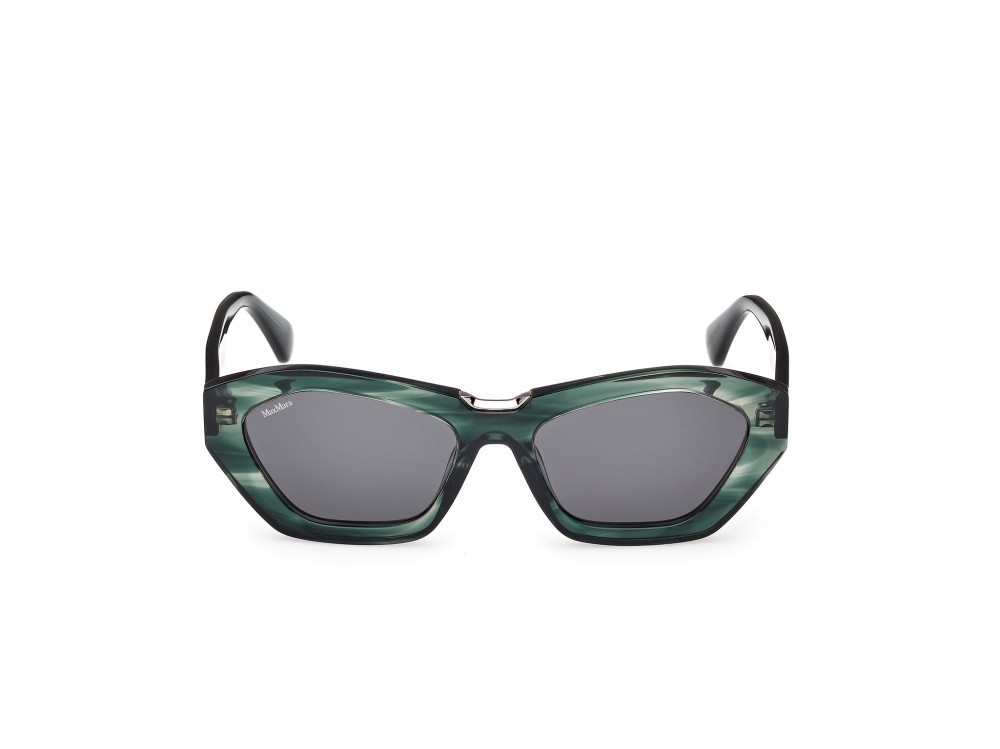Occhiali da sole MaxMara Kate MM0169 (98A) colore corno verde forma geometrico lenti fumo