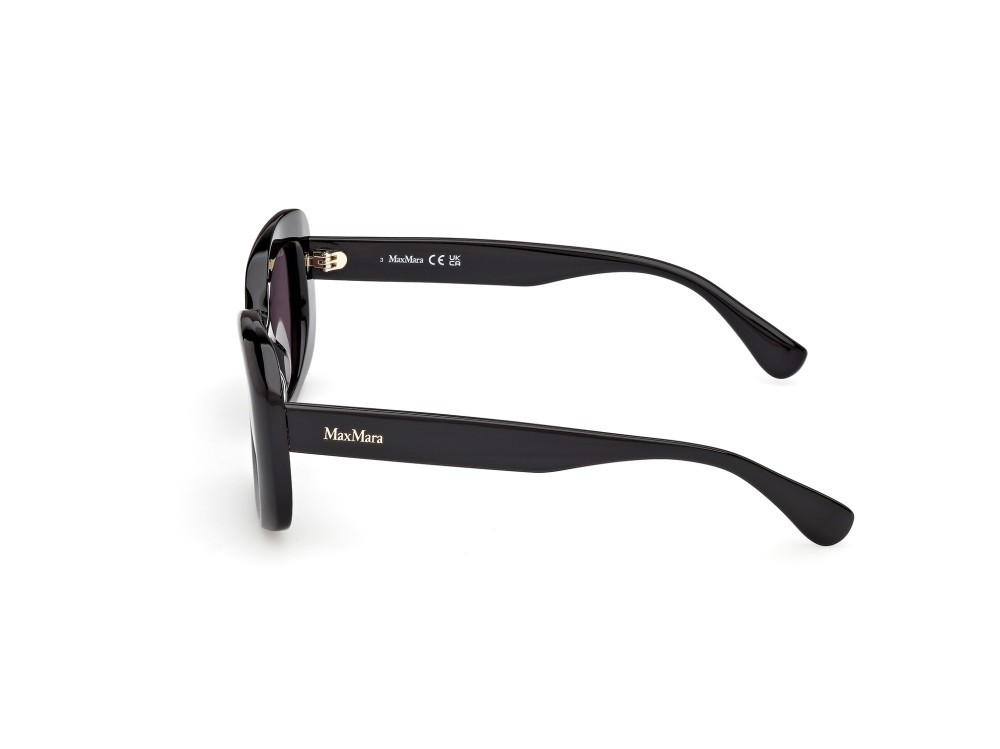 Occhiali da sole MaxMara Elizabeth1 MM0170 (01A) colore nero lucido  forma rotondo lenti fumo