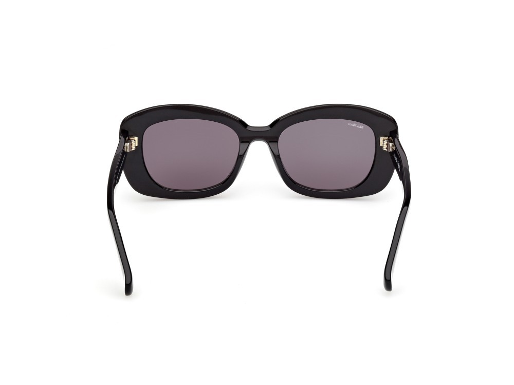 Occhiali da sole MaxMara Elizabeth1 MM0170 (01A) colore nero lucido  forma rotondo lenti fumo