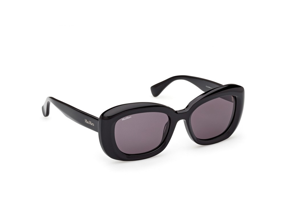 Occhiali da sole MaxMara Elizabeth1 MM0170 (01A) colore nero lucido  forma rotondo lenti fumo