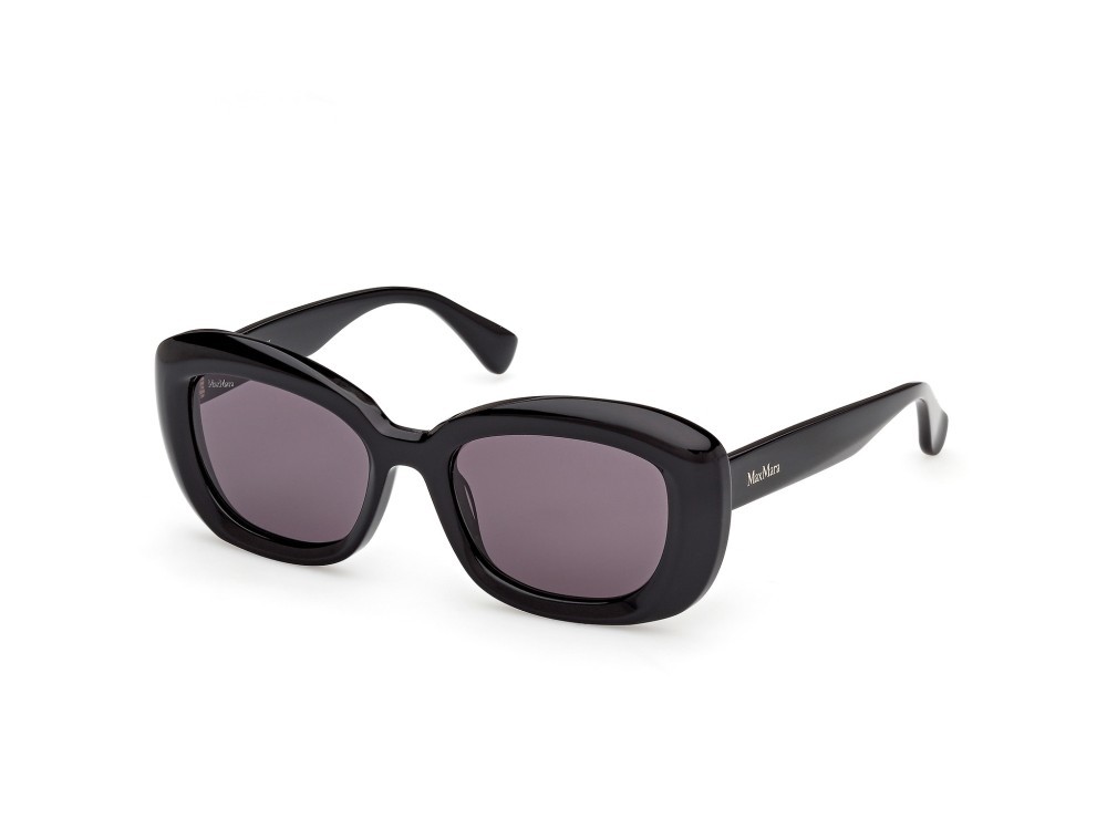 Occhiali da sole MaxMara Elizabeth1 MM0170 (01A) colore nero lucido  forma rotondo lenti fumo