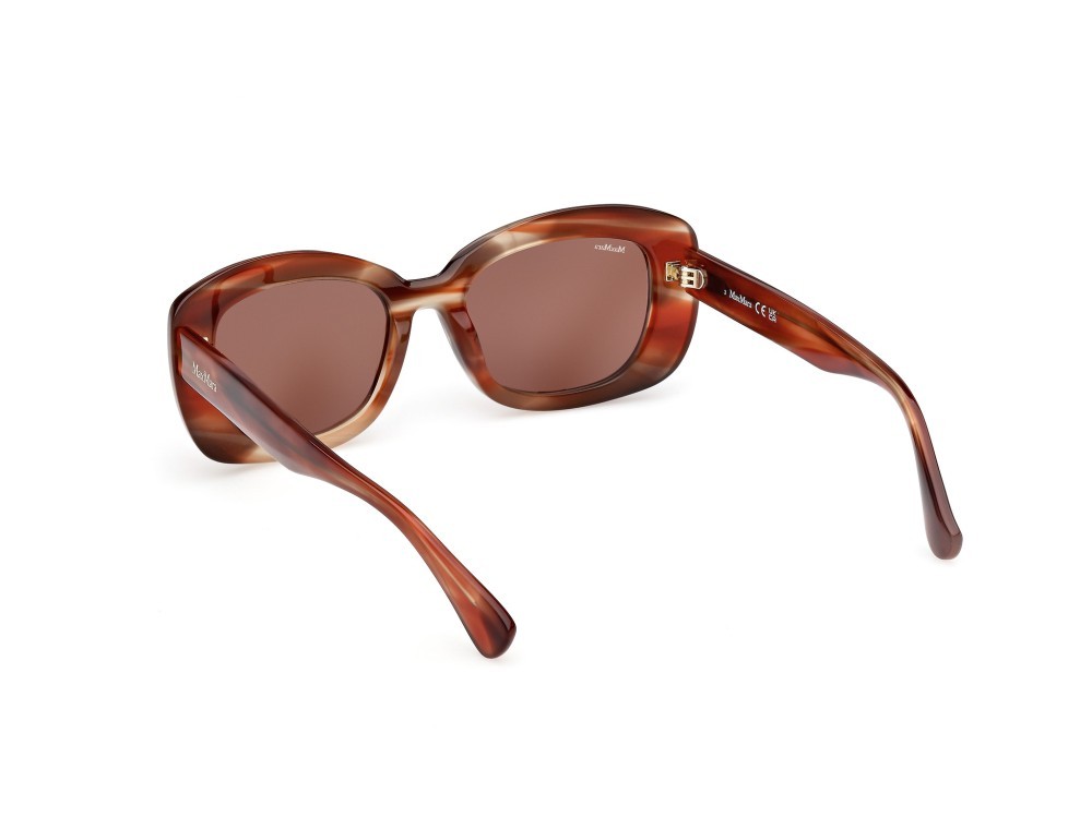 Occhiali da sole MaxMara Elizabeth1 MM0170 (68E) colore arancio/corno forma rotondo lenti marrone