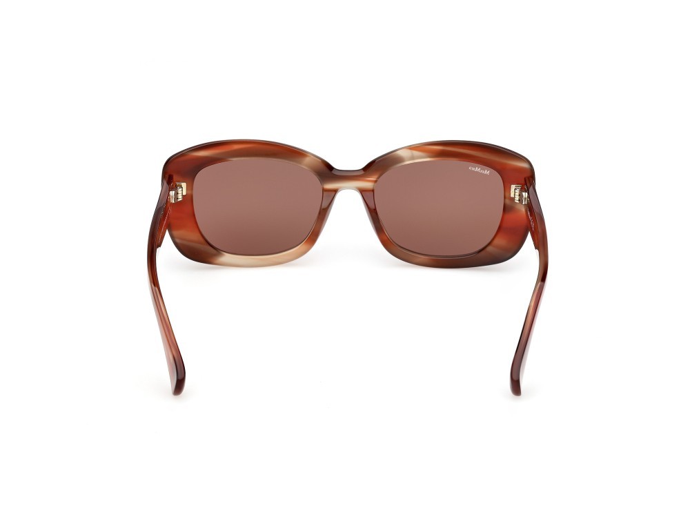 Occhiali da sole MaxMara Elizabeth1 MM0170 (68E) colore arancio/corno forma rotondo lenti marrone